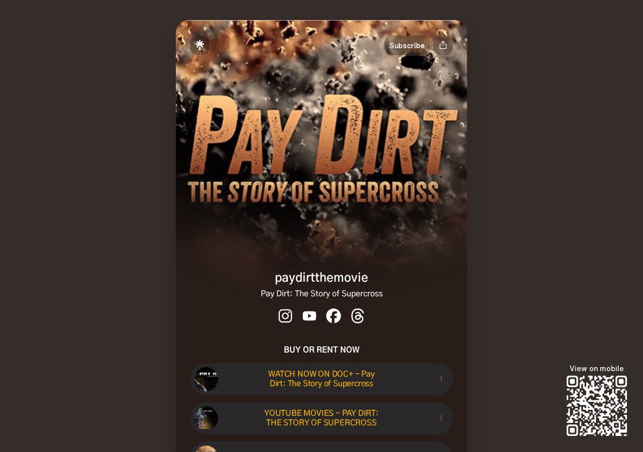 Pay Dirt: The Story of Supercross official links page